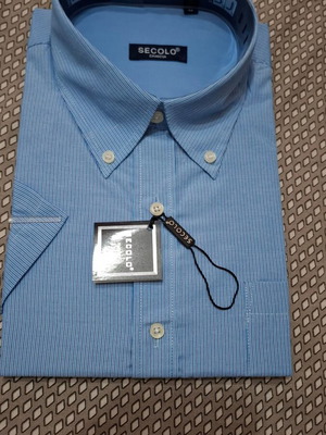 Striped shirt new, turquoise, size L