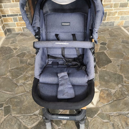 Foppapedretti stroller with reversible seat, port-bebe and car seat 0-13kg used