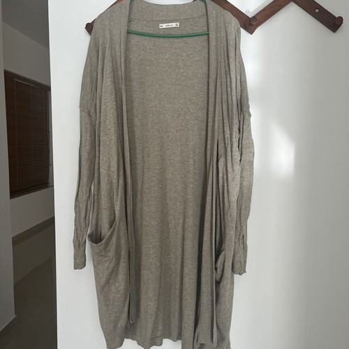 Zara long knitted cardigan beige, like new, size S
