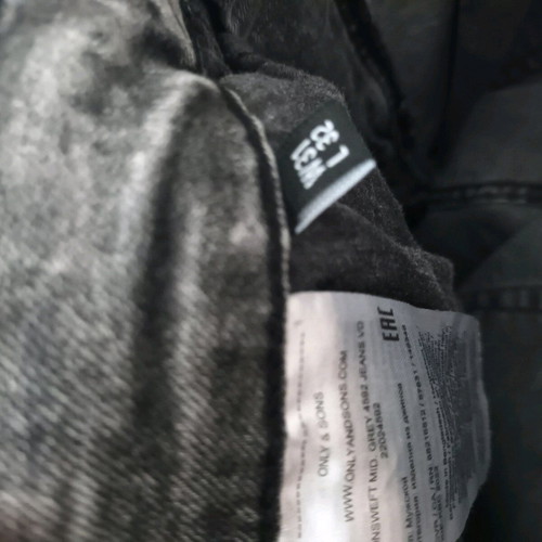 Only And Sons Slim Fit Grey Jeans New, Size M