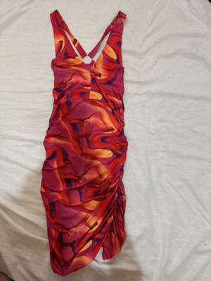 Mini dress like new, multicolored, size S