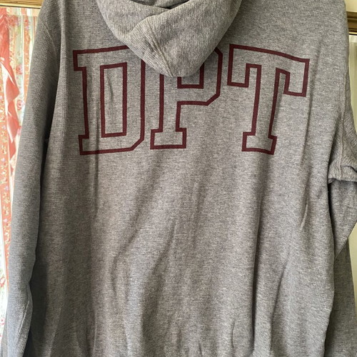 Nike hoodie jacket, grey, size S fits large