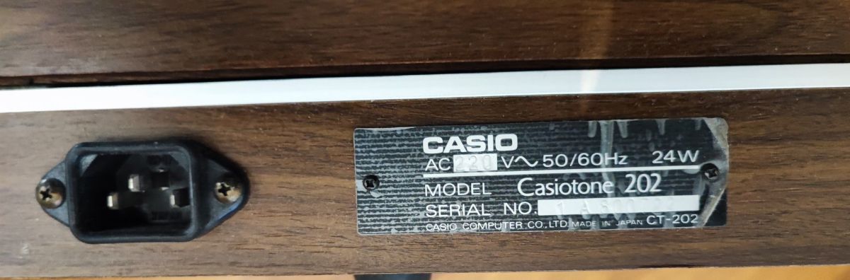 CASIO Casiotone CT 202 vintage 300 00 Vendora