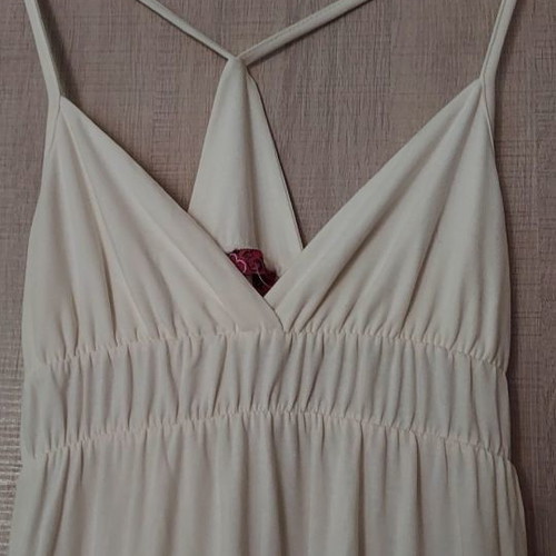 Ecru cotton dress size S new