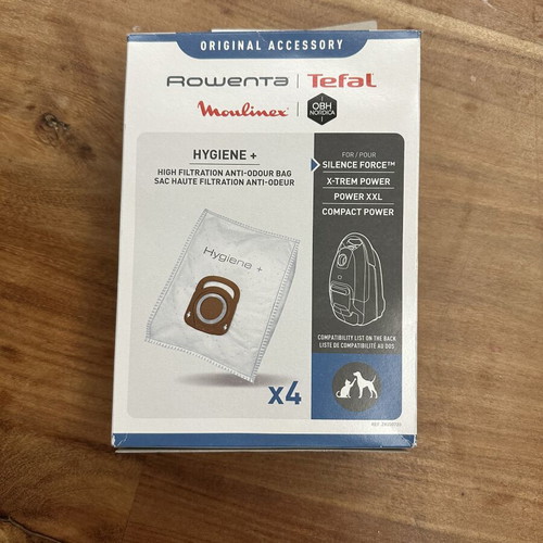 Rowenta accessories set like new with 4 Hygiene+ bags