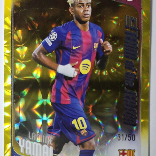 Lamine Yamal Gold Parallel UEFA Club Competitions card