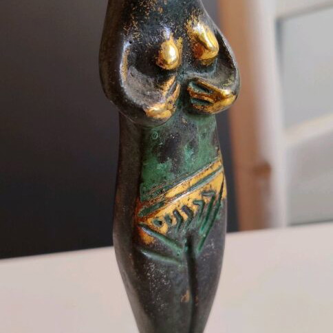 Bronze statuette of goddess Astarte new with acrylic base