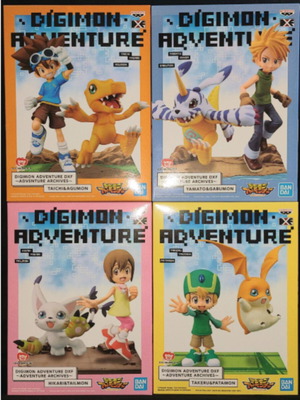 Φιγούρες Digimon σετ σαν καινούργιο Banpresto Taichi Yamato Kari
