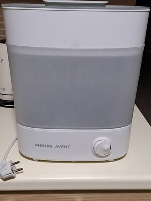 Philips Avent electric steam sterilizer with 2 Dr Brown glass baby bottles gift