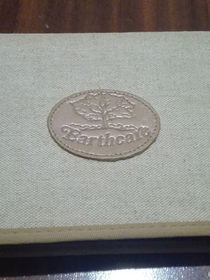 School pencil case used, beige, vintage