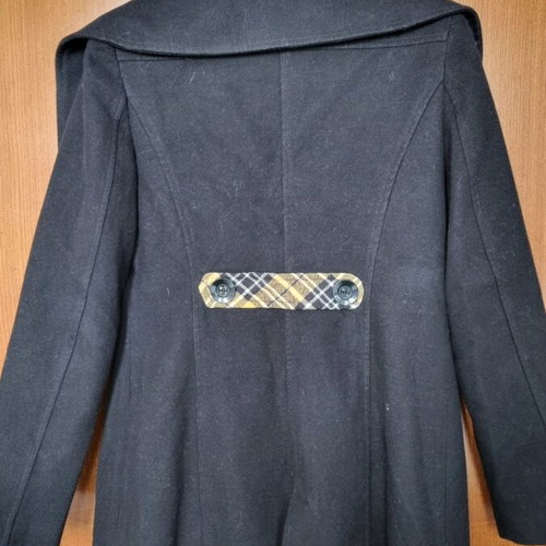 Coat like new, size S/M, black with colorful pockets