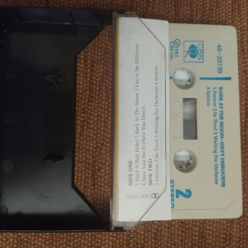 Ozzy Osbourne Bark at the Moon cassette used, Greek edition, metal