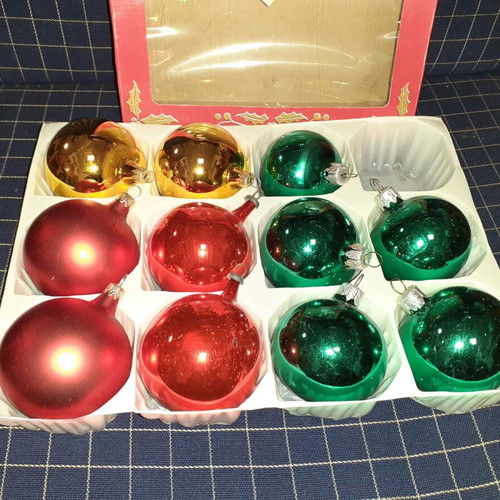 Christmas balls new and old