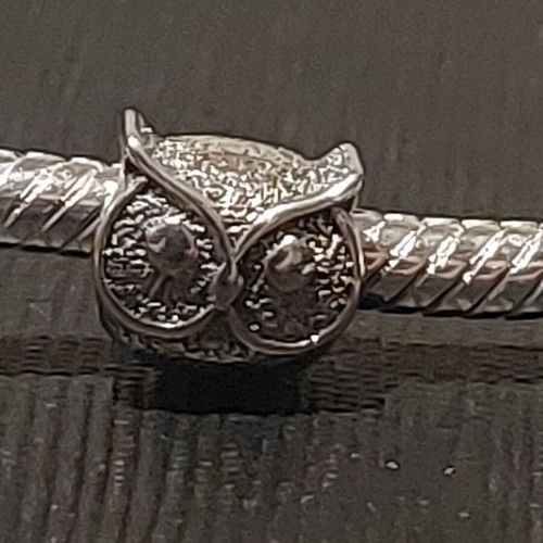 Charm Mini Owl A.L.E. silver new