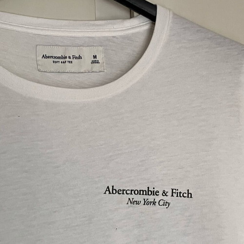 Abercrombie and Fitch soft tee short sleeve size M like new, white