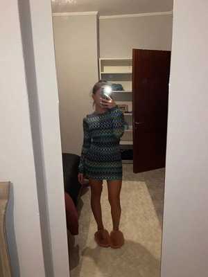 Bershka dress multicolored, like new, size S