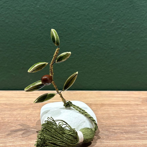 Decorative olive branch new, table symbol of good luck
