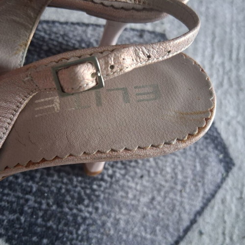 Elite sling back leather pumps size 37 used, pink