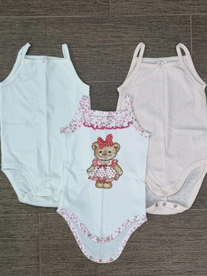 Φορμάκια με τιραντάκι μεταχειρισμένα, σετ 3 τεμάχια, 9-12 μηνών