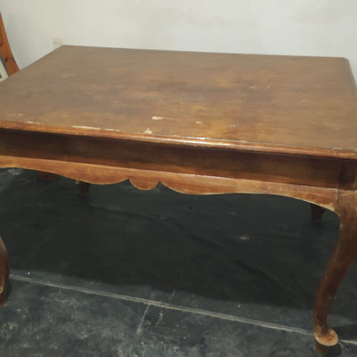 Wooden vintage dining table 135x100x80 cm