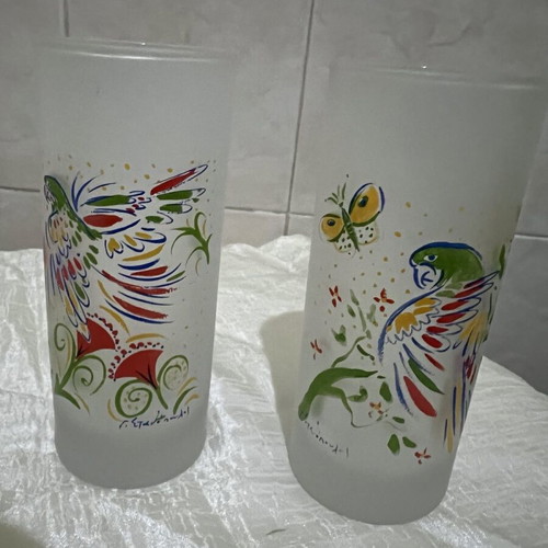 Collectible glasses Giorgos Stathopoulos like new, set of 2