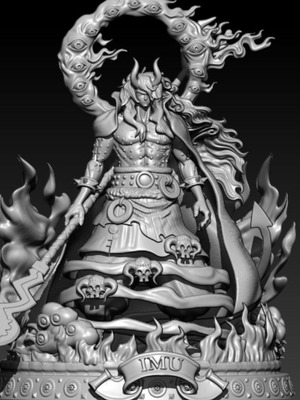 One Piece Saint Nerona Imu figure 30 cm unpainted