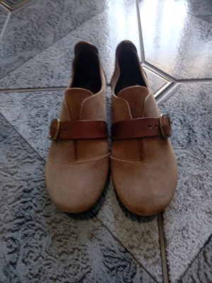 Pedro Garcia leather ballerina shoes like new, size 39, beige brown