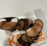 Michael Kors sandals like new, brown with gold details size 37.5