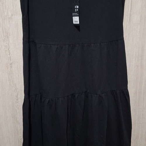Maxi dress Urban Classics black cotton size XL new with tag