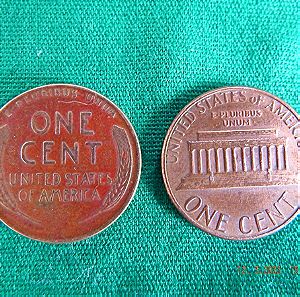 One cent (1941 & 1984)