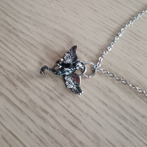 Cat Angel Pendant Necklace new, 18-inch chain