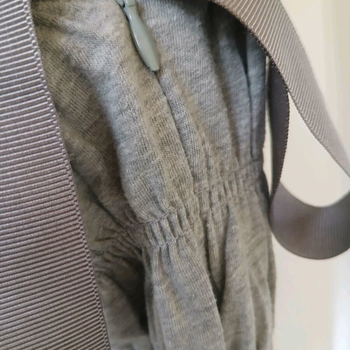 Grey Nef Nef cotton skirt like new with gathers and grosgrain ribbon