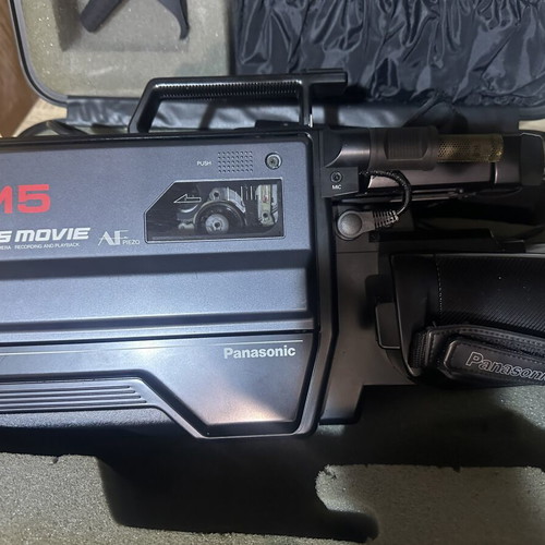 Panasonic M5 VHS camcorder with case and power supply