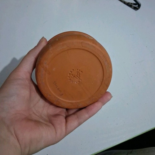 Small terracotta container like new, 10cm diameter