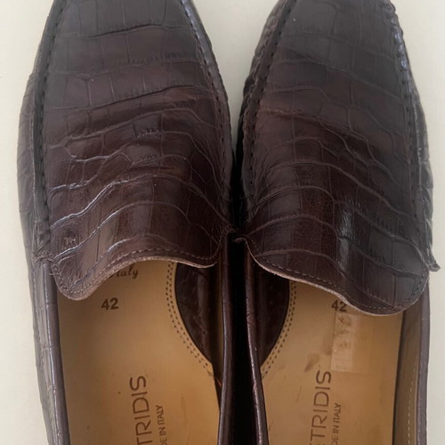Petridis leather shoes used, Italian, brown, size 42