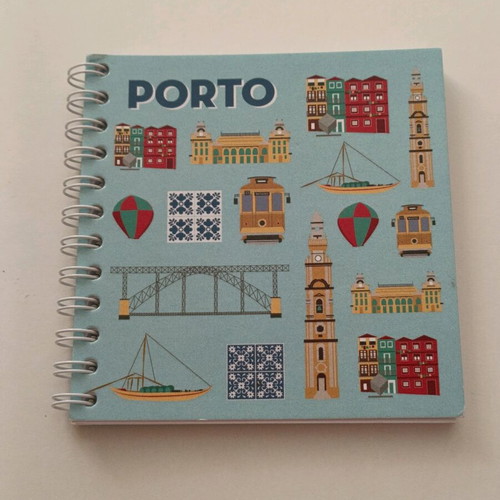 Small spiral notebook souvenir from Porto Portugal new