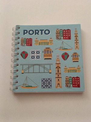 Small spiral notebook souvenir from Porto Portugal new