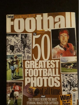 Total Football magazine used, special edition 50 Greatest Football Photos