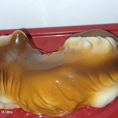 Vintage Large Ceramic Cat 30cm decorative figurine
