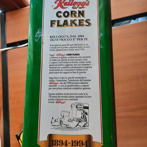 Vintage Metal Box Kellogg's Corn Flakes - 100 Years Anniversary Edition (1894-1994)