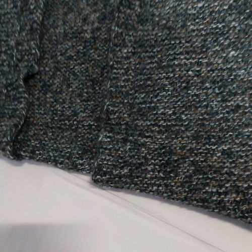 Knitted sleeveless sweater cardigan used, large, buttonless, multicolor mohair