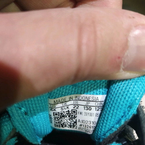 Adidas Kids Shoes Size 22 Like New Blue With Box