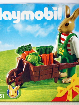 Playmobil 4451 Easter Bunny With Cart And Vegetables new