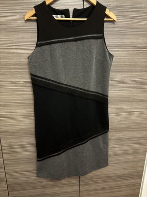Dress used, size L, black and grey