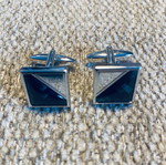 Tie rack cufflinks used, black