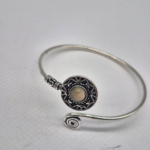 Labradorite Crystal Bracelet silver plated new