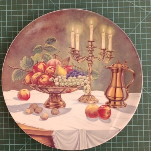Collectible wall plates set of 3, new, German porcelain WM Wieder