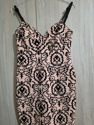 Lynne dress by Katerina Kainourgiou new, size M, black and pink