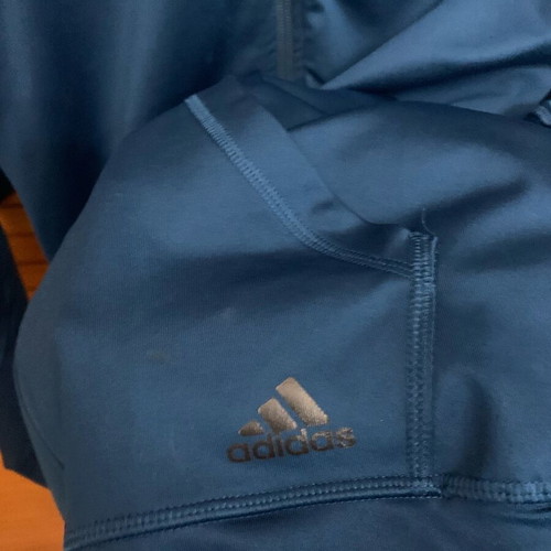 Adidas jacket like new in dark petrol color size L