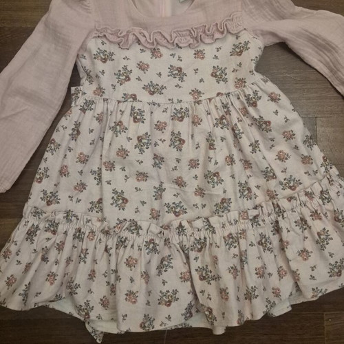 Matoufrance pink dress almost like new, size 98 cm for 3 years